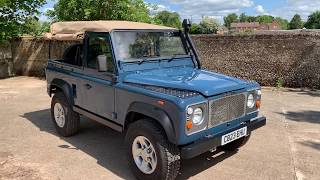 land rover 90 300TDi soft top galvanised chassis rebuild for sale walkaround screenshot 3