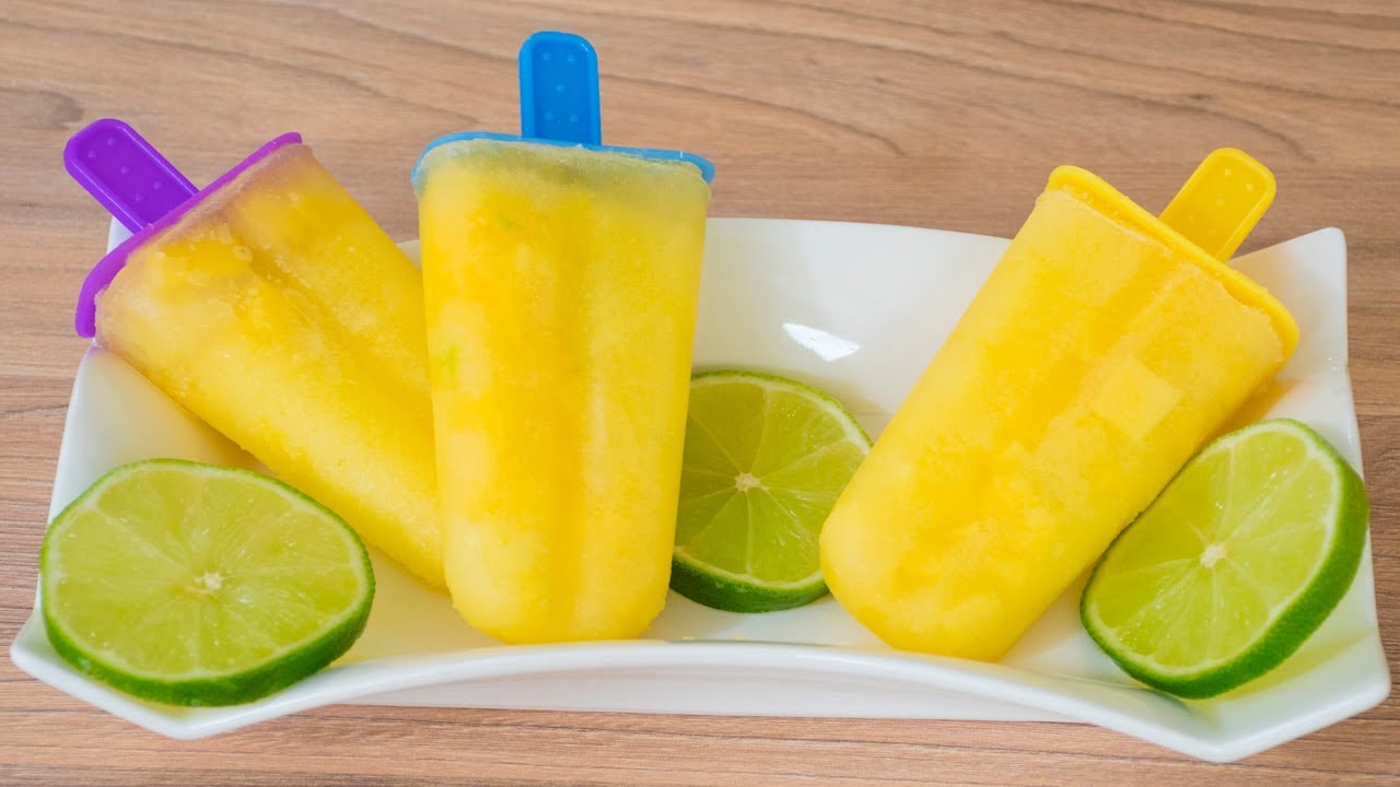 HELADOS DE MANGO BICHE / PALETAS CASERAS DE MANGO VERDE [FÁCIL DE