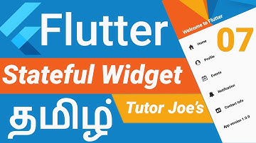 What is Stateful Widget in Flutter தமிழ்  | Mobile Apps Development | StatefulWidget | Android | iOS