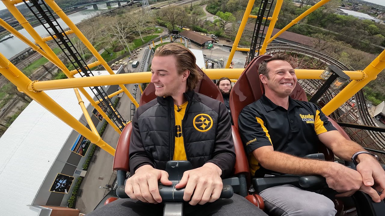 Kenny Pickett Rides The Steel Curtain At Kennywood YouTube