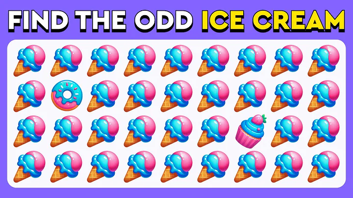 Find the ODD One Out - Sweets Edition 🍰🍨🍭 | Easy, Medium, Hard Levels Quiz