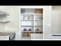 Built-In Pantry Shelving with a Corner