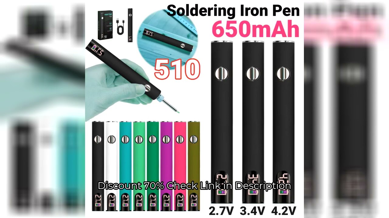 510 Thread Battery Cart Pen 650mAh Battery Digital 510 Electric Soldering Iron Electric Soldering Ir