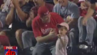 3-Year-Old Tosses Dad's Foul Ball Back
