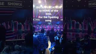 BIG APPRECIATION FOR OPENING SONG