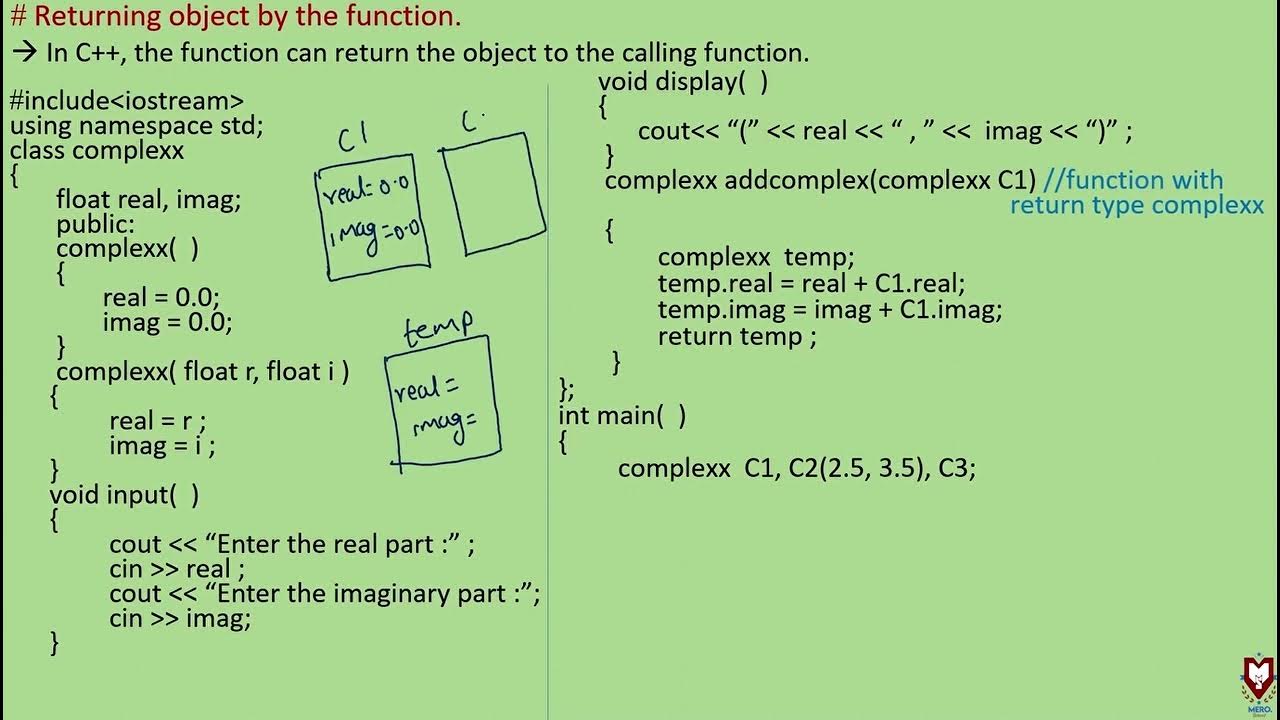 11. Returning Object by Function - YouTube