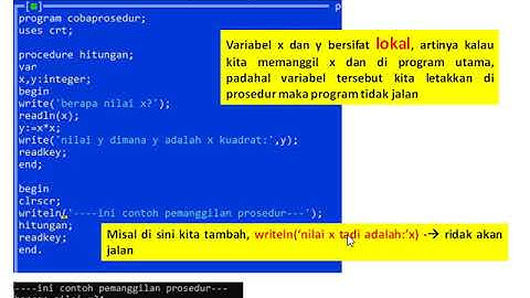 Bahasa Pemrograman Pascal - Prosedur - Part 1