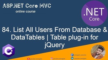 84. List All Users From  Database & DataTables | Table plug-in for jQuery