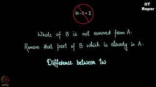 Set difference - Part 1
