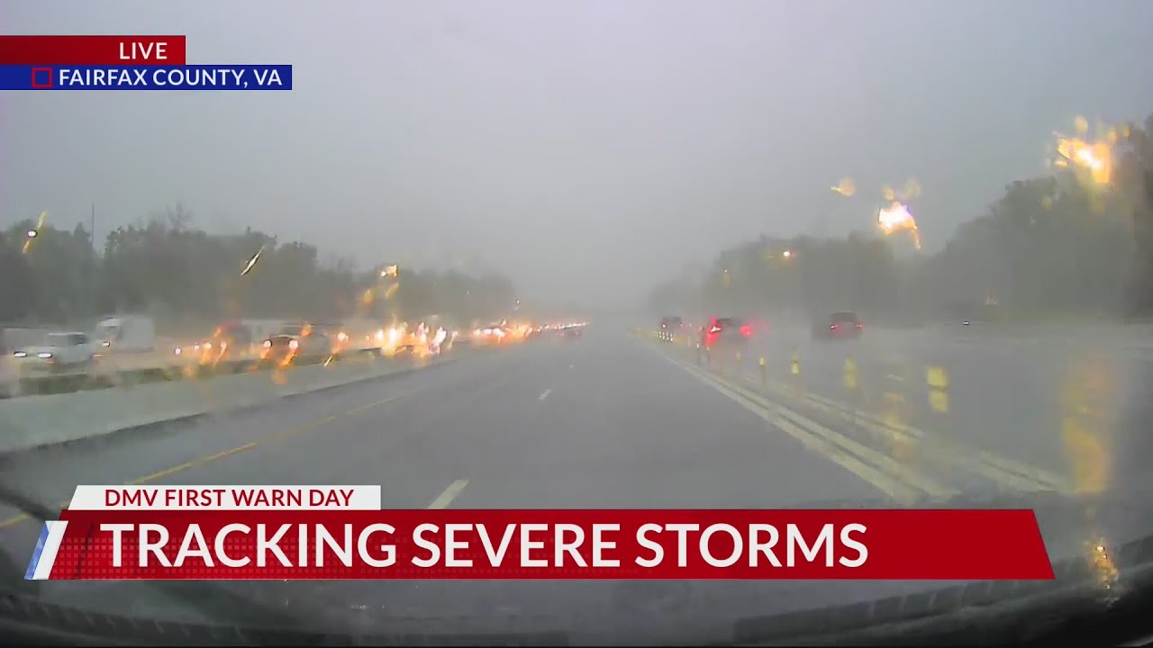 Tracking severe storms in Northern Virginia - YouTube