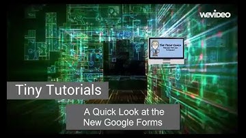 A Quick Look at the New Google Forms