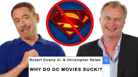 Robert Downey Jr. & Christopher Nolan Answer The Web
