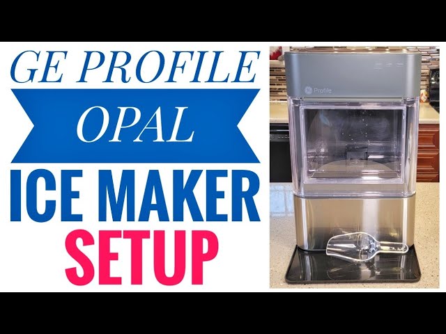 SETUP GE Profile 2.0 Opal Nugget Ice Maker CLEAN WITH BLEACH WATER