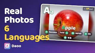 Toddler Learning Game with Real Photos in 6 Languages | Daoo screenshot 3