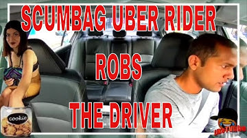 Uber passengeris caught on camera stealing money from her driver