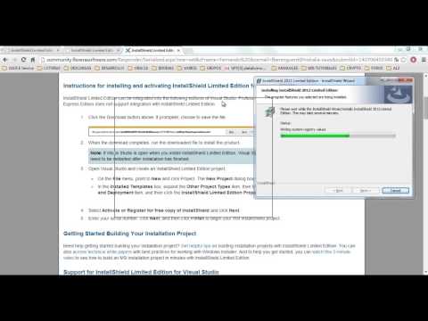 21 Agregar InstallShield a Visual Studio 2012