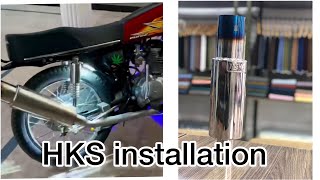 HKS exhaust in honda 125 | complete installation process | HKS sound test | vlog | Full review