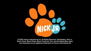 Nick Jr. Logo (Blue's Clues) with VHS filter. (Version 2)