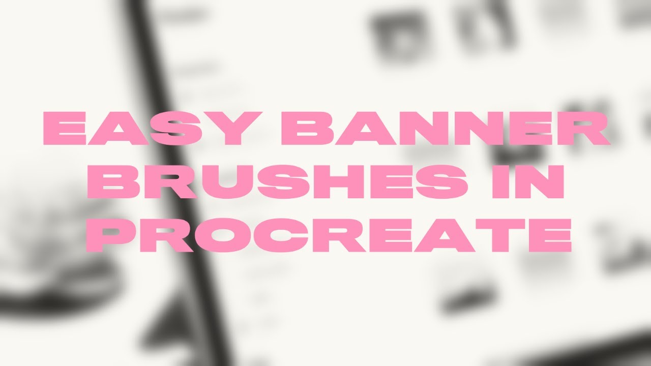 Banner Brush Demo In Procreate App Using Ipad Pro Youtube