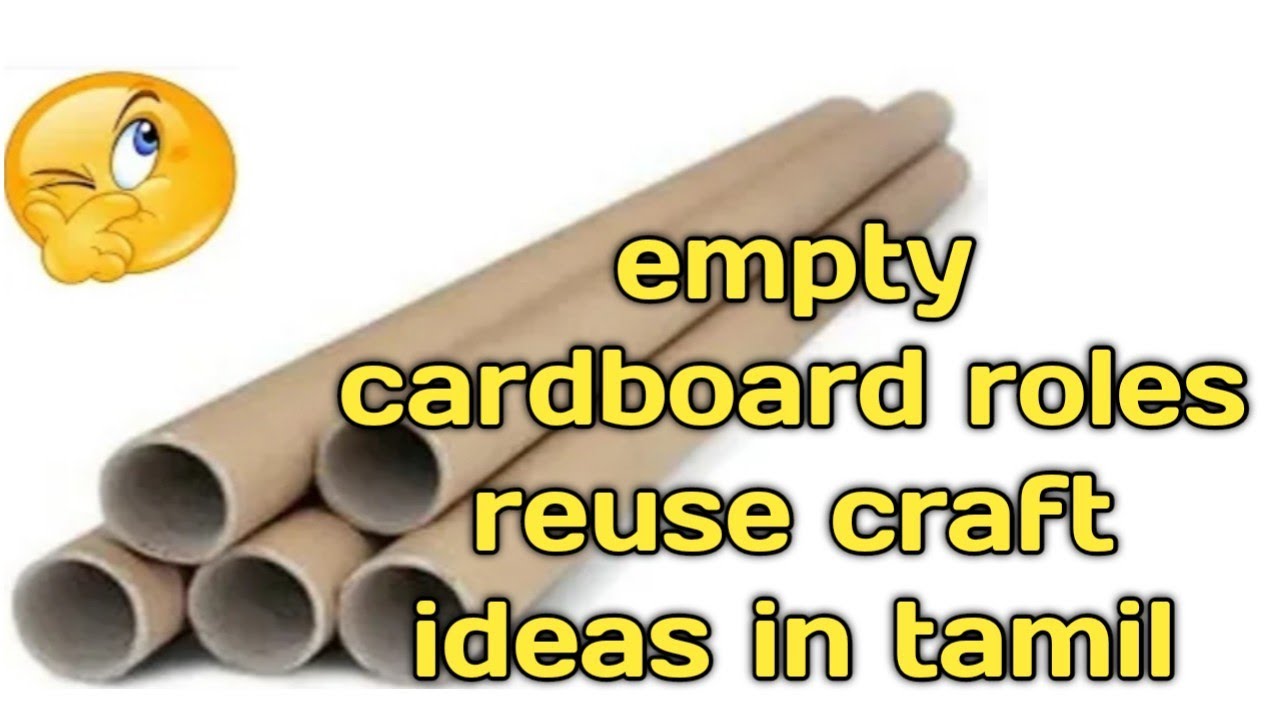 Empty cardboard roles reuse craft ideas in tamil//reuse craft ideas ...