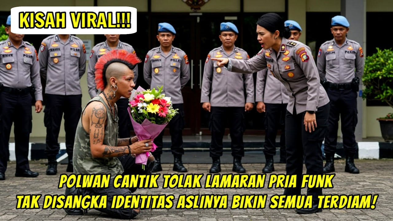 Polwan Cantik Tolak Lamaran Pria Funk, Tak Disangka Identitas Aslinya Bikin Semua Terdiam!