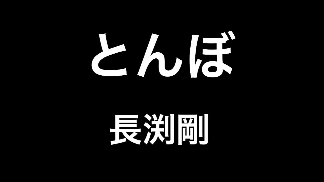 長渕剛 とんぼ 歌詞付き Youtube