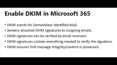 How to enable DKIM in Microsoft 365