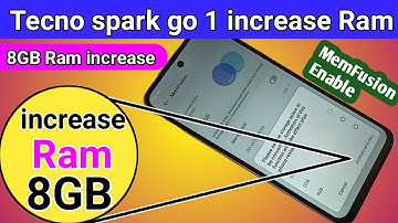 tecno spark go 1 increase Ram