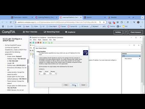 6.2.5 Configuring a DHCP Server on Windows ????