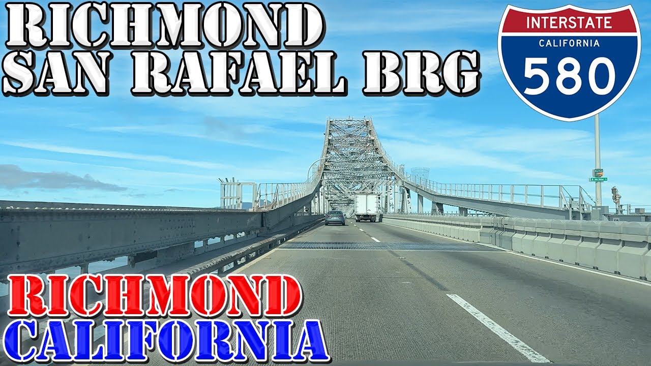 Richmond - San Rafael Bridge - California - 4K Infrastructure Drive