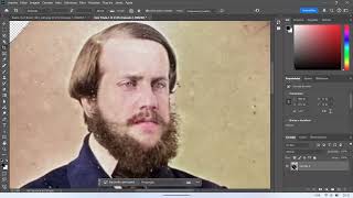 Colorindo a Foto do Imperador Dom Pedro II do Império do Brasil no Photoshop