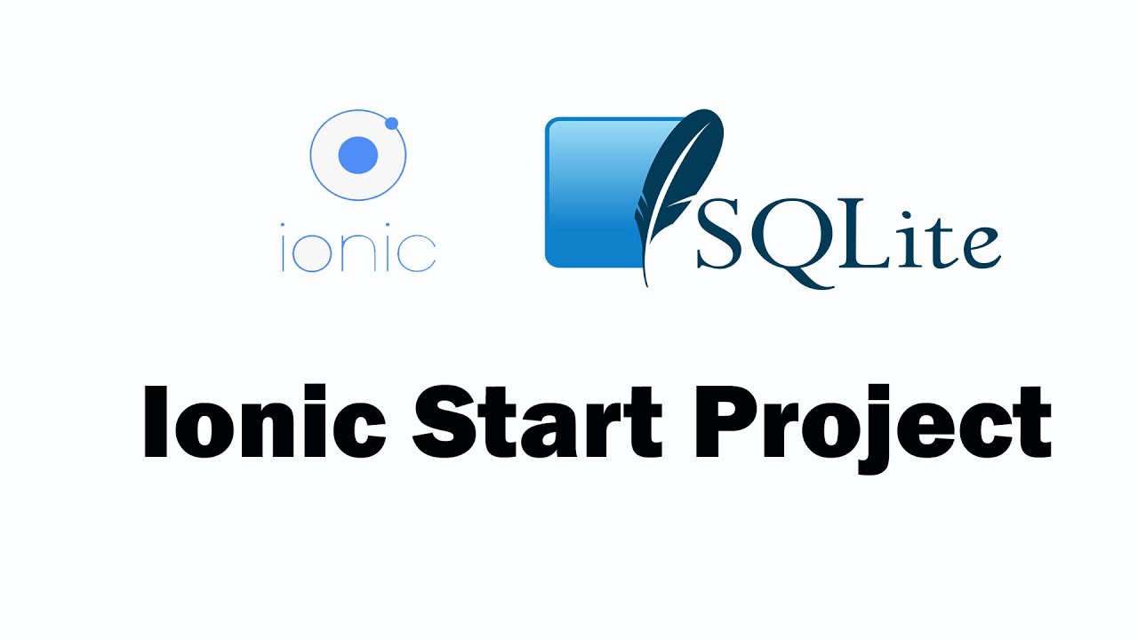 ionic start project (สร้างโปรเจคใหม่ ionic) - YouTube