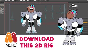 CARTOON NETWORK Character Rig Demo - MOHO PRO - Downloable File
