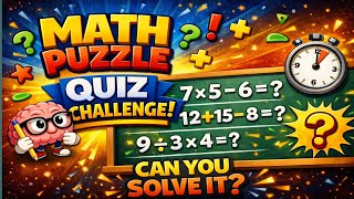 Math puzzle quiz challenge❤❤❤ screenshot 1