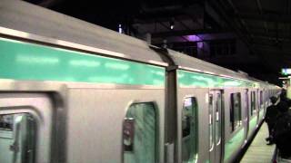 2011.11.23松戸駅 E231系快速発車後に見えるEF510-510・EF81-81(1)