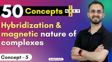 50 Concepts for JEE/NEET - Concept 5 - Hybridization & magnetic nature of complexes | Paaras Sir