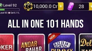 ALL IN ONE 101 HANDS IN teen Patti gold screenshot 2
