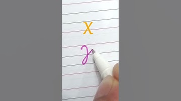 X - Cursive writing A to Z | Cursive handwriting practice #NRcursivegraphy