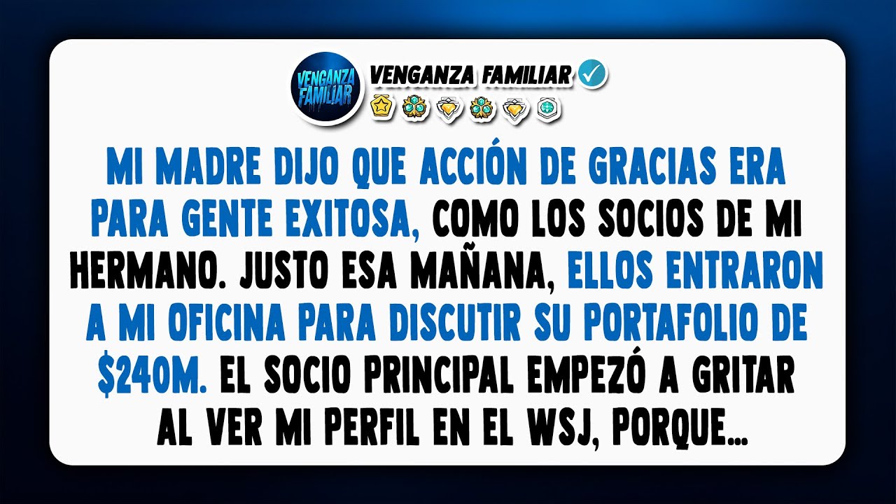 Mi mamá me excluyó de la cena por los inversores de mi hermano. Luego ellos entraron...