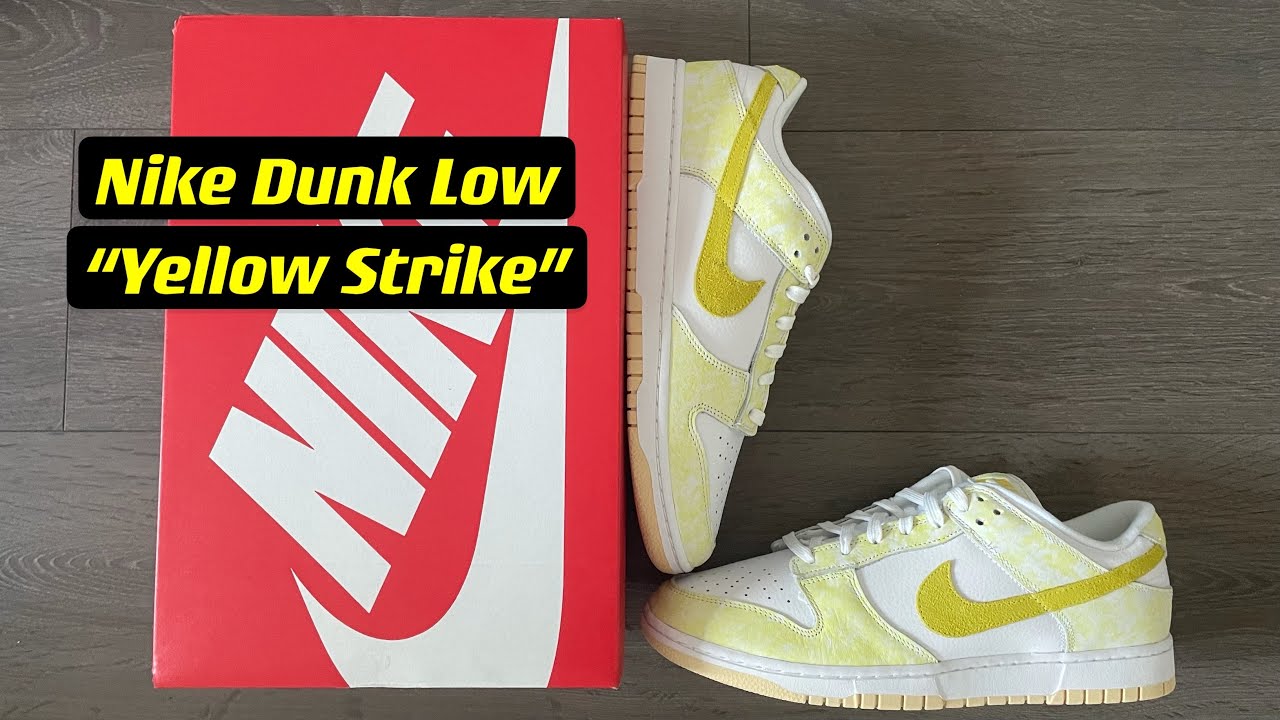 Early Look: Nike Dunk Low “Yellow Strike” - YouTube