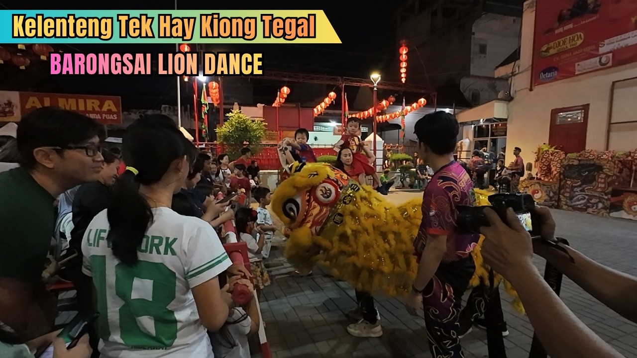 CAP GO MEH 2026! Barongsai Kelenteng Tek Hay Kiong Tegal, Jadi Hiburan Anak-anak!