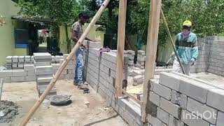 load bearing interlocking bricks house with out pillers slab