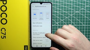 POCO C75 - How to Turn On/Off Internet Speed Indicator ?
