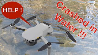 DJI Mini 2 drone crashes in water! Some amazing footage that you won't believe!