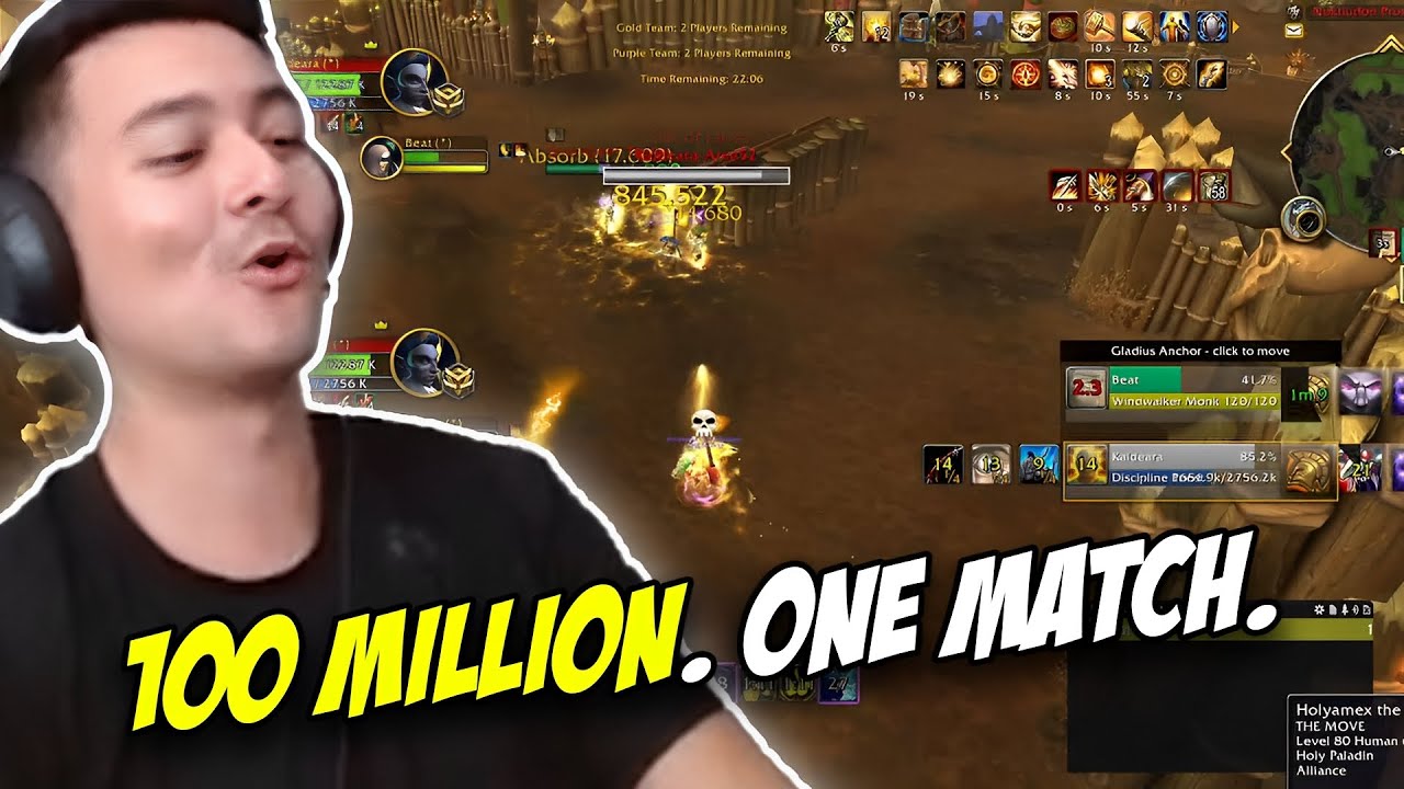 Pikaboo Drops 100M Damage in One Game! | WoW Retail Arena Madness