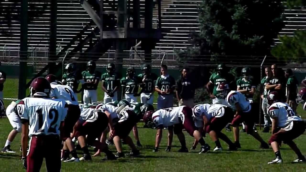 IVC Soph football at Peoria Richwoods...GRUESOME INJURY