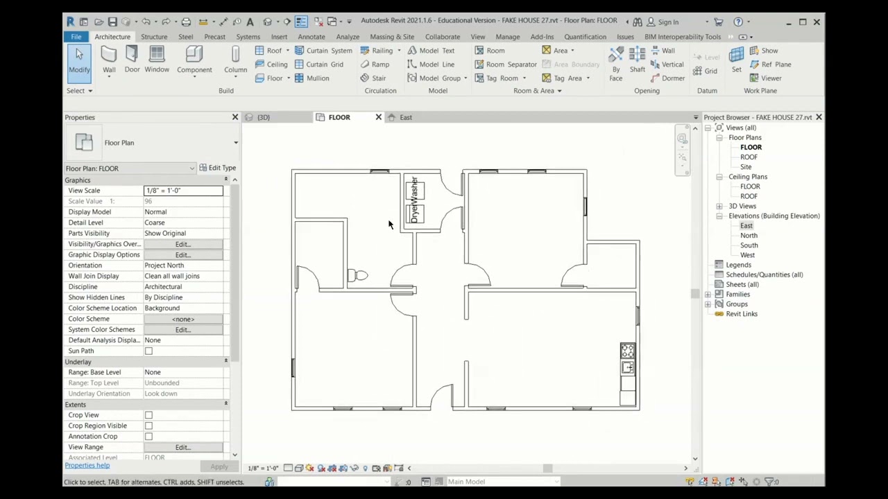 CIVIL-RESDESIGN. REVIT First Floor Plan & Drawing 2022