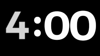 4 Minute Timer | Silent Countdown | Clean & Simple