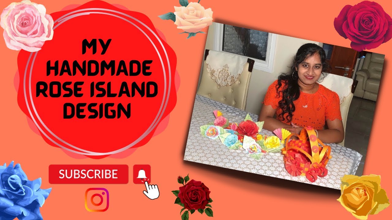 DIY Handmade Rose Island Design Kas Praba YouTube