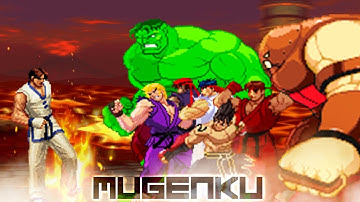 Kim Kaphwan is on fire! The final fight was unexpected. vs Ryu, Ken, Hulk, Juggernaut, etc MUGEN